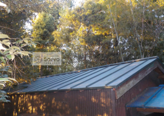 千葉市稲毛区 町の小さな神社の屋根葺き替え補修工事