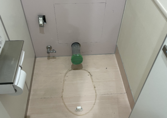 千葉県習志野市Ｉ社様女子トイレ排水不良による配管手直し工事