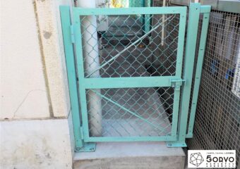 千葉市若葉区M保育園の勝手口門扉を修繕する外構リフォーム工事
