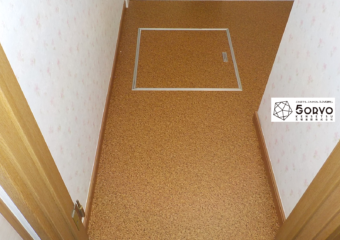 千葉市中央区S様邸 洗面所の床・内装リフォーム（床クッションクロア貼り替え）